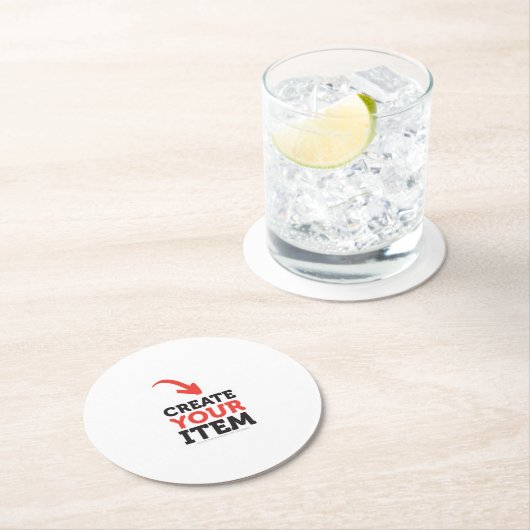 CREËER-UW-EIGEN DIY Aangepast huwelijksontwerp upl Ronde Kartonnen Onderzetter (Insitu)