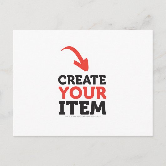 CREËER-UW-EIGEN DIY Aangepast om uw ontwerp te upl Briefkaart (Voorkant)