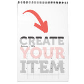 CREËER-UW-EIGEN DIY Aangepast om uw ontwerp te upl Kalender (Feb 2026)