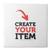 CREËER-UW-EIGEN DIY Aangepast om uw ontwerp te upl Tegeltje (Voorkant)