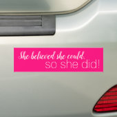 CREËER-UW-EIGEN DIY Aangepast om uw ontwerproze te Bumpersticker (Op auto)