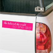 CREËER-UW-EIGEN DIY Aangepast om uw ontwerproze te Bumpersticker (Op Truck)