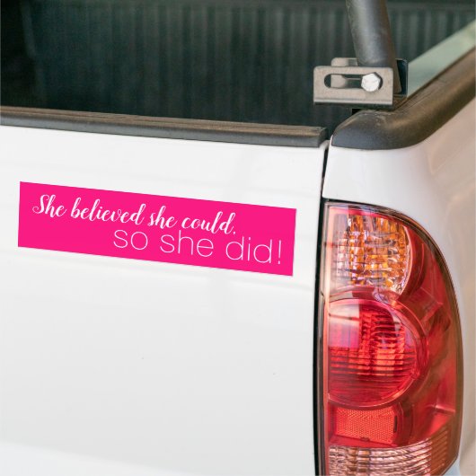 CREËER-UW-EIGEN DIY Aangepast om uw ontwerproze te Bumpersticker (Op Truck)