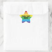 CREËER-UW-EIGEN DIY aangepaste sjabloon Rainbow LG Ster Sticker (Tas)