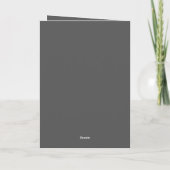 Creëer Uw eigen donkergrijze Custom Design Kaart (Achterkant)