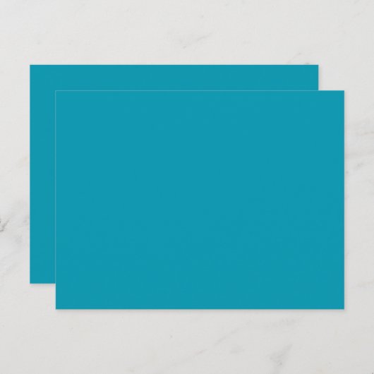 Creëer Uw eigen donkerturquois Flexible Feestdagenkaart (Voorkant / Achterkant)