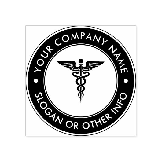 Creëer Uw Eigen Douane Medisch Symbool met Tekst Rubberstempel (Afrduk)