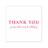 Creëer Uw eigen douanebericht Dank u Rood Zelfinktende Stempel (Design)