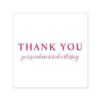 Creëer Uw eigen douanebericht Dank u Rood Zelfinktende Stempel