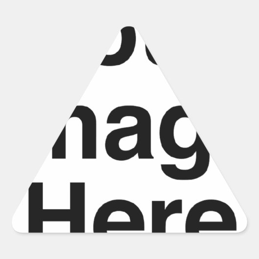 Creëer Uw Eigen Douaneproduct Driehoek Sticker (Voorkant)