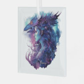 Creëer Uw eigen drakengodin Glas Ornament (Voorkant links)