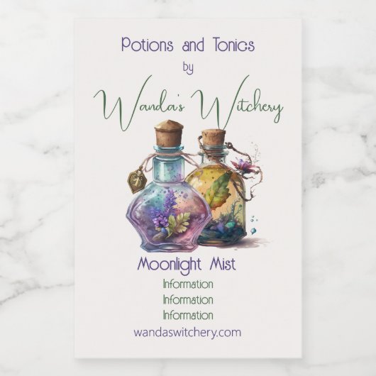 Creëer Uw eigen drankflessen Wijn Etiket (Enkel label)