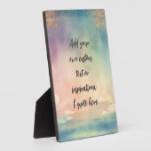 Creëer Uw eigen dromerige oceaan Motivatie citaat Fotoplaat (Zijkant)