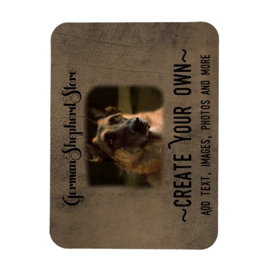 Creëer Uw eigen Duitse Herdermagneet Magneet (Verticaal)