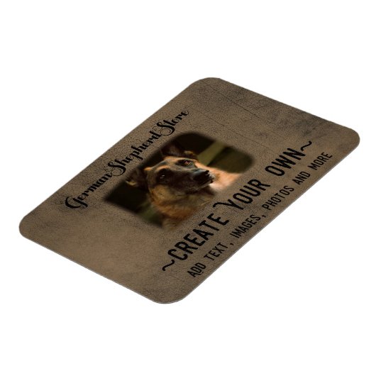 Creëer Uw eigen Duitse Herdermagneet Magneet (Linkerzijde)