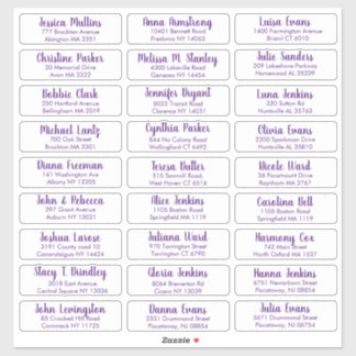 Creëer Uw eigen e-legant huwelijksbezoekersadres Sticker