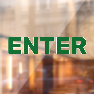 Creëer uw eigen eenvoudige aangepaste Enter-venste Raamsticker