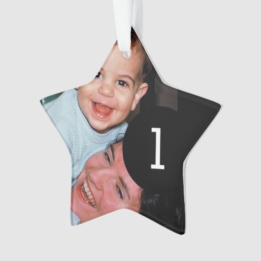 Creëer Uw eigen Eenvoudige Easy 2 afbeeldingen ste Ornament (voorkant)