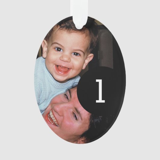 Creëer Uw eigen Eenvoudige Eenvoudige 2 afbeelding Ornament (voorkant)