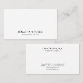 Creëer uw eigen eenvoudige, elegante ontwerpversie visitekaartje (Voorkant / Achterkant)