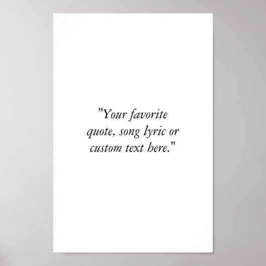 Creëer uw eigen eenvoudige moderne aangepaste offe poster (Voorkant)