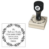 Creëer Uw eigen eenvoudige moderne ronde rubberen Rubberstempel (Gestempeld)