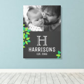 Creëer Uw eigen eerste Vaderdag foto Canvas Afdruk (Insitu (Houten vloer))