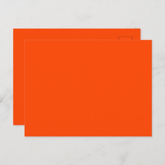 Creëer uw eigen effen kleur glanzend Briefkaart (Voorkant / Achterkant)