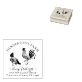 Creëer Uw Eigen Ei Karton Boerderij Adres Rubberstempel (Gestempeld)