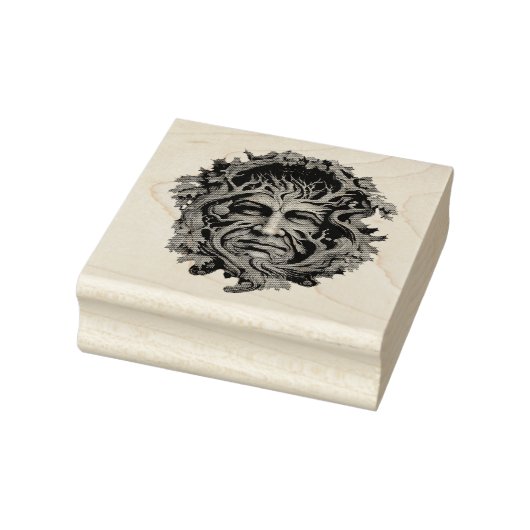Creëer Uw eigen eikenboomgroen Man Rubberstempel (Stempel)