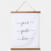 Creëer Uw eigen Elegant-script Aangepaste offerte Hangend Wandkleed (Voorkant)