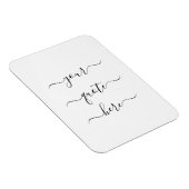 Creëer Uw eigen Elegant-script Aangepaste offerte Magneet (Rechterzijde)