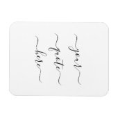 Creëer Uw eigen Elegant-script Aangepaste offerte Magneet (Horizontaal)