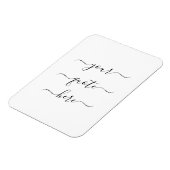 Creëer Uw eigen Elegant-script Aangepaste offerte Magneet (Linkerzijde)