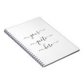Creëer Uw eigen Elegant-script Aangepaste offerte Notitieboek (Rechterzijde)