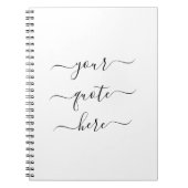 Creëer Uw eigen Elegant-script Aangepaste offerte Notitieboek (Voorkant)
