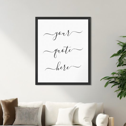 Creëer Uw eigen Elegant-script Aangepaste offerte Poster