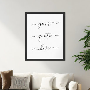 Creëer Uw eigen Elegant-script Aangepaste offerte Poster