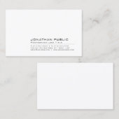 Creëer Uw eigen elegante design met een modern mod Visitekaartje (Voorkant / Achterkant)