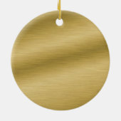 Creëer Uw eigen elegante gouden blik Keramisch Ornament (Achterkant)