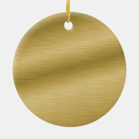 Creëer Uw eigen elegante gouden blik Keramisch Ornament (Achterkant)