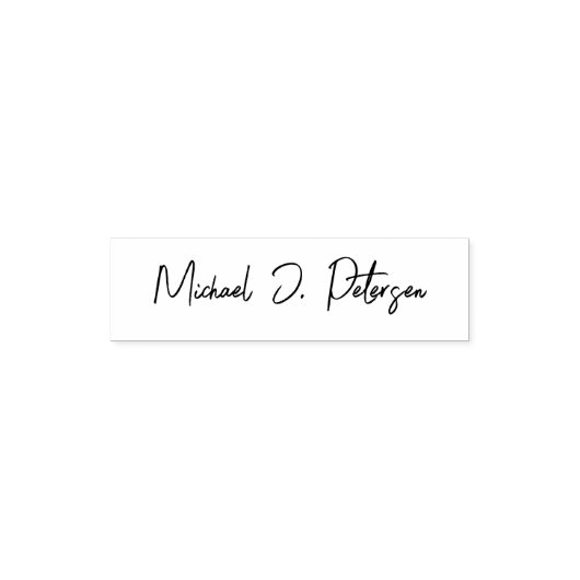 Creëer uw eigen elegante handtekeningnaam  zelfinktende stempel (Design)