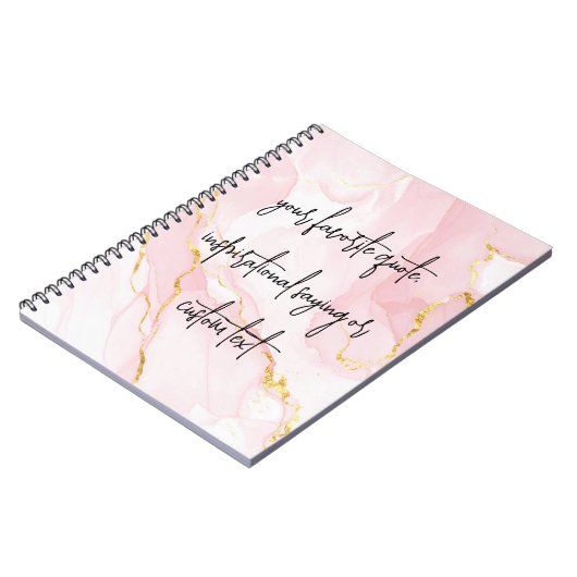 Creëer uw eigen elegante moderne aangepaste offert notitieboek (Linkerzijde)