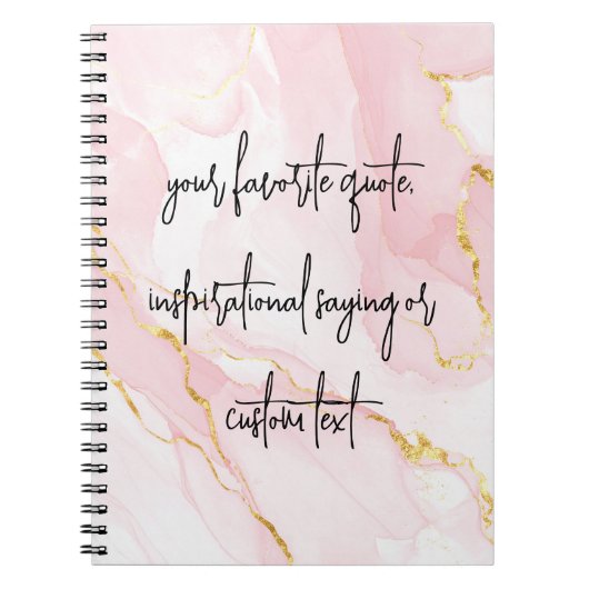 Creëer uw eigen elegante moderne aangepaste offert notitieboek (Voorkant)