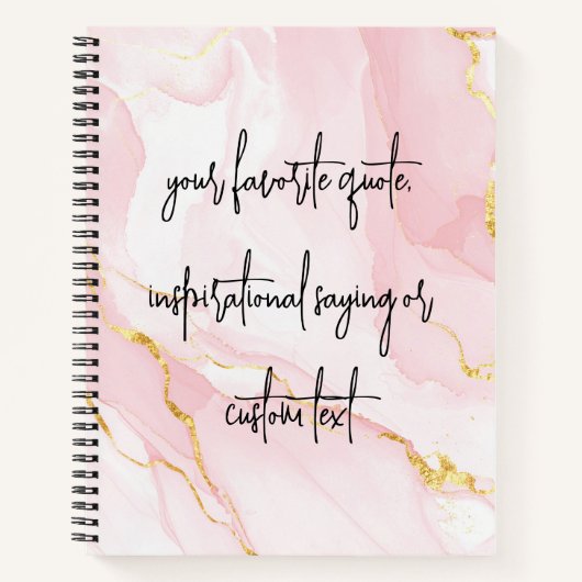 Creëer uw eigen elegante moderne aangepaste offert notitieboek (Voorkant)