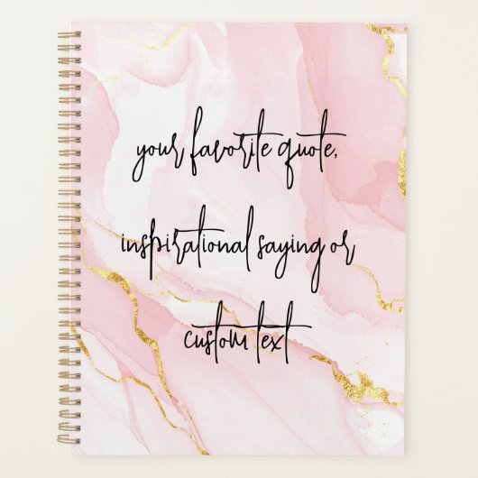 Creëer uw eigen elegante moderne aangepaste offert planner (Voorkant)