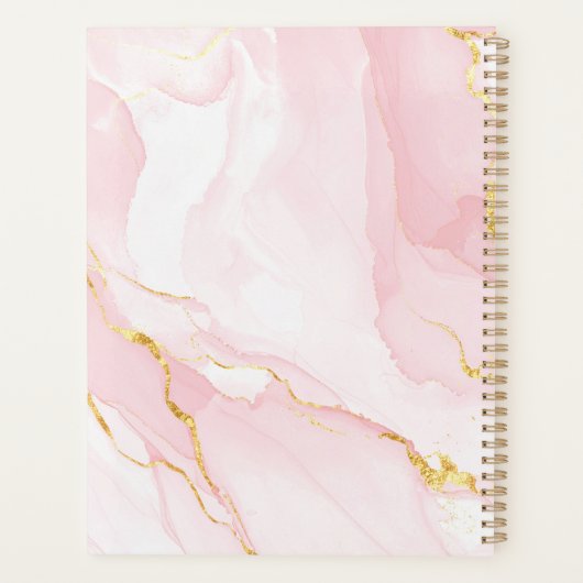 Creëer uw eigen elegante moderne aangepaste offert planner (Achterkant)