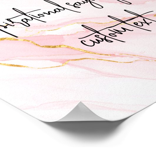 Creëer uw eigen elegante moderne aangepaste offert poster (Hoek)