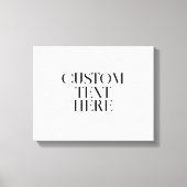 Creëer uw eigen elegante moderne quote canvas afdruk (Voorkant)
