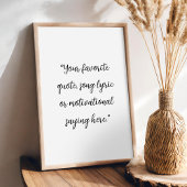 Creëer uw eigen elegante script aangepaste offerte poster